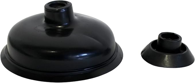 Dependable Industries inc. Essentials High Pressure Powerful Pump Multi-Drain Plunger Bathroom Kitchen Toilet Shower Sinks (Black)