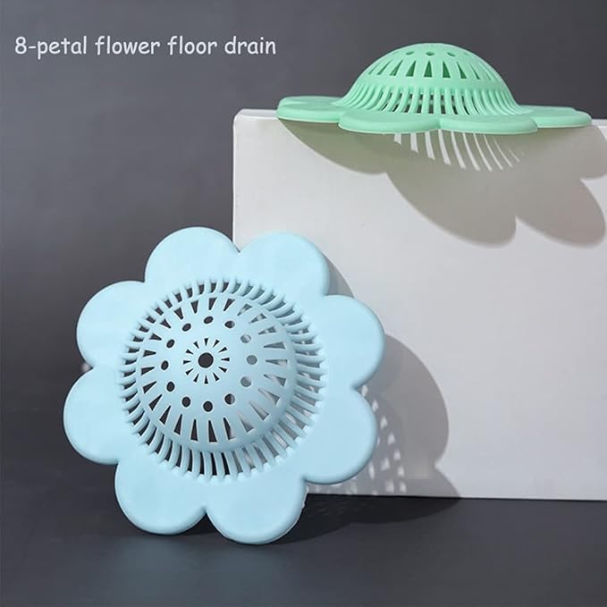 4PCS Drain Hair Catcher Shower Drain Covers Durable Silicone Hair Stopper,Bathtub and Shower Drain Protectors for Bathroom Bathtub and Kitchen