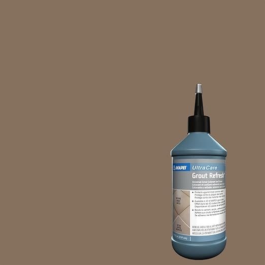 MAPEI UltraCare Grout Refresh, Universal Grout Colorant & Sealer, 8 oz Bottle – Easy Grout Restoration & Protection, 5042 Mocha