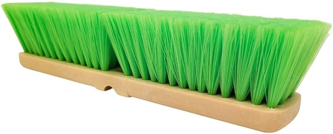 Teravan Green Flow Through Brush Head, 14-Inch Extra Soft Bristle Brush for Gentle Car Wash, RV, Boat, Window & Floor Cleaning, Compatible with Pole Handle