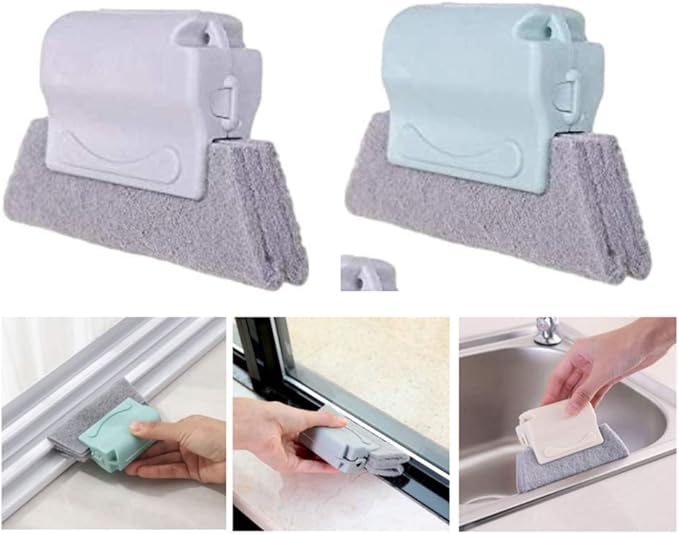 BAIHUI Hand-held Groove Gap Cleaning Tools, Window Door Sliding Track Cleaning Brush, for Cleaning Quickly Clean All Corners and Gap ,6 Pieces