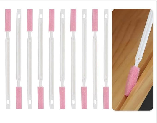 Crevice Cleaning Brushes Tool kit Small Brush Disposable Toilet Brush Deep Cleaning Brush Shower Nozzle Anti-Clogging Pore Gap for Gap Corner of Stove Hard to Reach Cleaning Tools(Pink Slim Cloth)