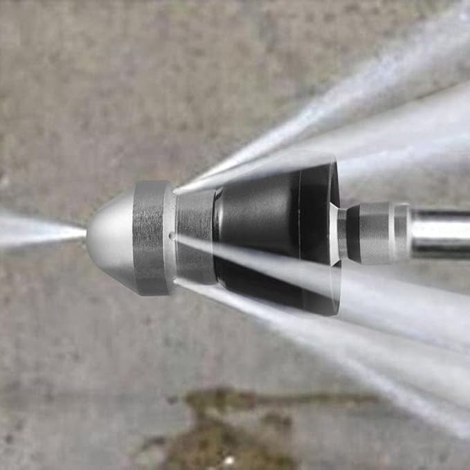 2023 Sewer Cleaning Tool High-pressure Nozzle, Drain Augers, Sewer Pipe Dredging And Cleaning Tools for Pipe Unclogging - Drain Clog Remover | Hair Clog Remover | Toilet Clog Remover (A)