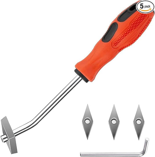 Grout Removal Tool, Angled Design Tile Joint Cleaning Tool, Grout Remover Cone with 3 Pieces Extra Carbide Tip, for Floor Tile Gaps or Corners Cleaning