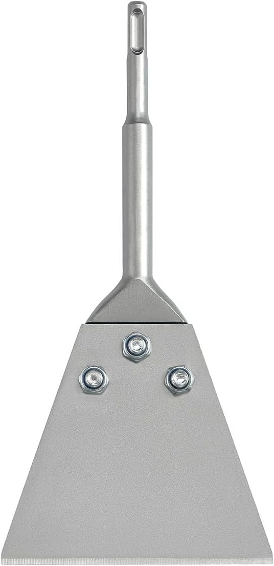 5 Inch Wide SDS-Plus Floor Scraper Tile Thinset Scaling Chisel SDS-Plus Shank Thinset Scraper Adhesives Remover Wall Scraper Fits SDS-Plus Rotary Hammers and Chipping Hammer Drills (5" x 10")
