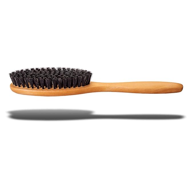 Valentino Garemi Clothes Brush – Boar Bristle Garment Brush for Suits, Jackets & Wool – Removes Lint, Dust & Pet Hair – Wooden Handle – Made in Germany