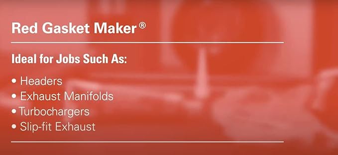 Permatex 81630 Ultra Red High Temperature Gasket Maker, 3 oz