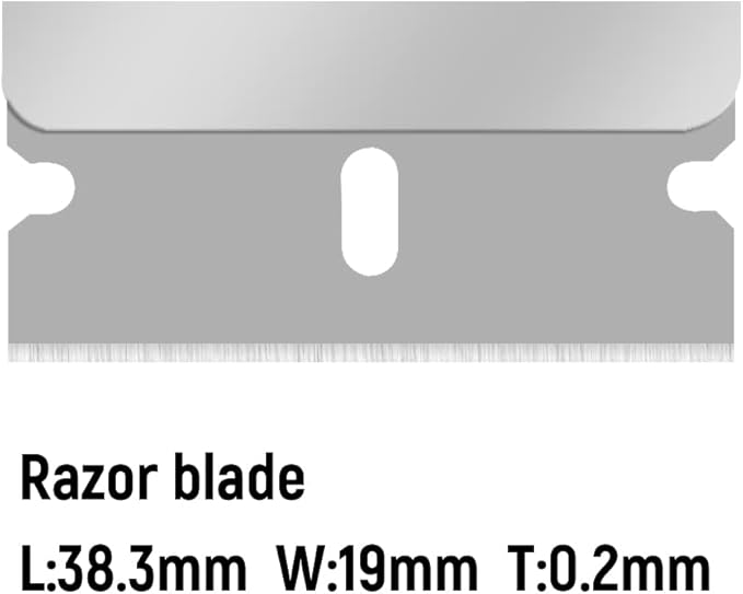 XW Razor Blade Scraper Set, Putty Knife Paint Scraper of Assorted Colors, Extra 44 Blades Included, 4-Pack