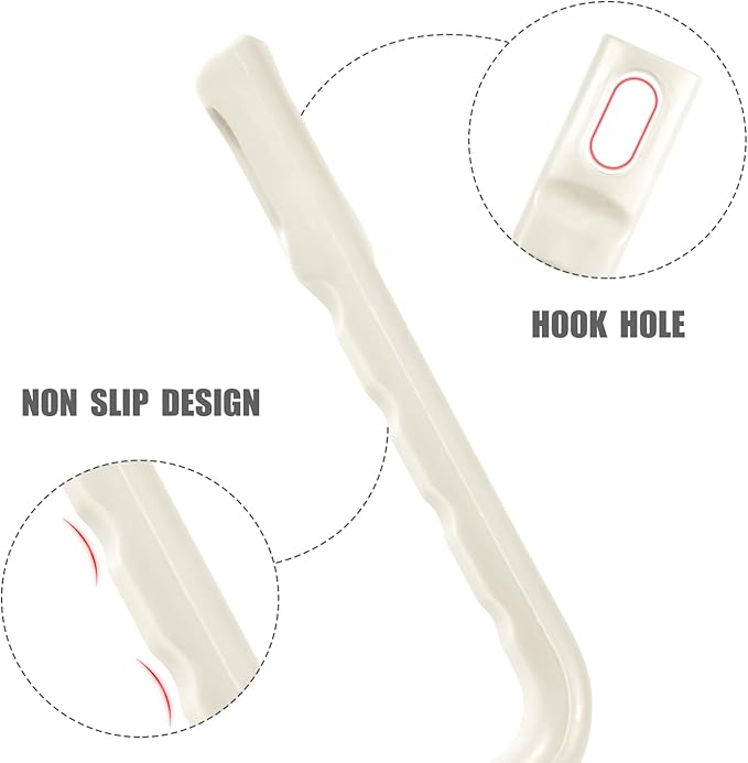 4pcs Grout Cleaner Brushes, V Shape Stiff Bristle Crevice Cleaning Brush Shower Scrub Tool for Tile Floors, Tracks, Door Slot, Bathroom, Kitchen, Windows (White)
