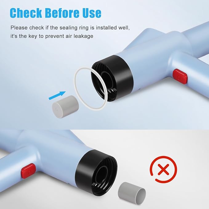 Fast High Pressure Toilet Plunger with Real-Time Barometer | Heavy Duty Air Drain Blaster & Unclogger Tool for Bathroom, Toilets, Sinks, Tubs, Pipes | Clog Remover Kit & Toilet Snake Alternative