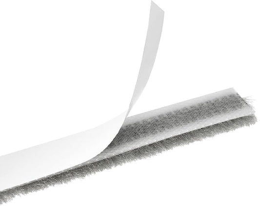 uxcell Weather Stripping Brush, 40ft L x 0.35" W x 0.2" H Self-Adhesive Seal Weatherstrip Sweep Brush Gray for Door Window