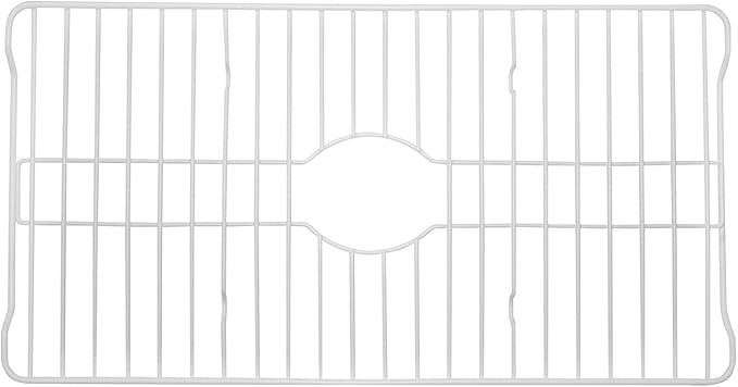 Better Houseware Sink Protectors for Kitchen Sink, Protective Metal Grid, 24.125x12.75x1 inches, White Kitchen Sink Mat to Shield Sink Base from Scratches, Rust-Resistant Coating, XL