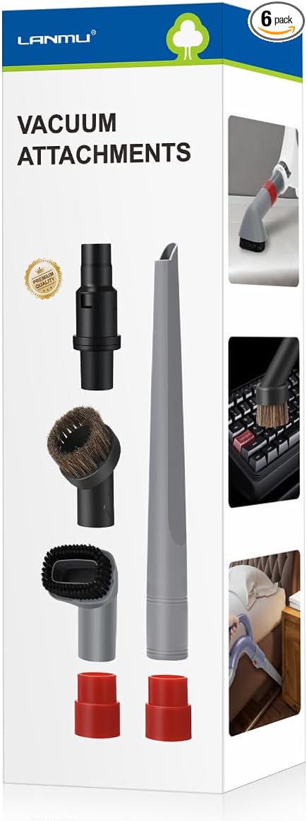 LANMU Vacuum Attachments Compatible with Shark Navigator NV350 NV351 NV352 NV356E and Rotator NV500 NV501 Series Lift-Away Upright Vacuum, Crevice Tool Vacuum Accessories & Brushes