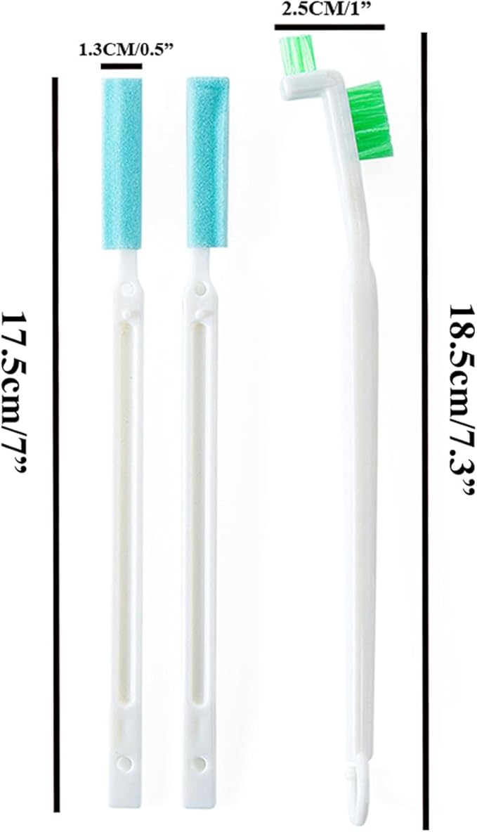 NewFeru Bottle Cap Brush Mini with Little Flat Detail Scrubbers, Tiny Crevice Split Crack Cleaner for Cleaning Groove Gap Corner of Lids, Window Door Tracks, Grout, Small Parts, and Keyboard (9)