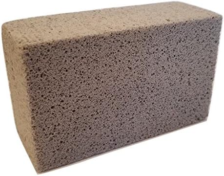 Handy Housewares Grill Cleaning Block - Non-Slip Grip Natural Pumice Stone BBQ/Flat Top Griddle Cleaner Brick (3-Pack)