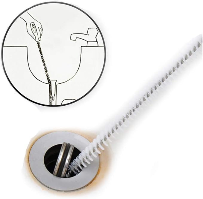Alink Sink Drain Overflow Cleaning Brush, Household Sewer Hair Catcher