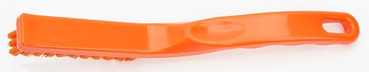SPARTA Detail Brush Grout Brush, Crevice Brush with Hanging Hole for Bathroom, Kitchens, Countertop, Plastic, 9 Inches, Orange, (Pack of 6)