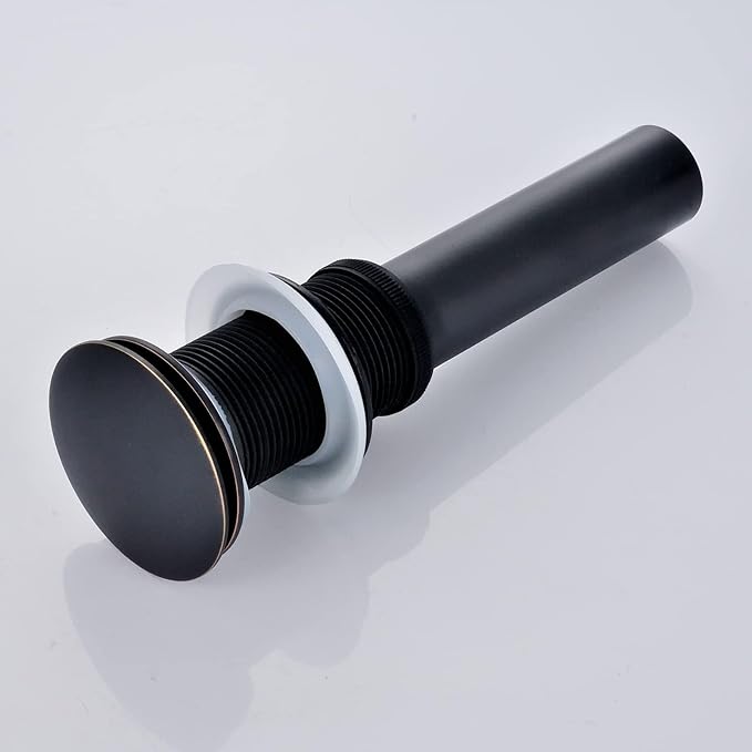 Bathroom Sink Drain Without Overflow - Big Cap for Standard 1 3/4" Drain Opening - Pop Up Vessel Sink Drain,Oil Rubbed Bronze