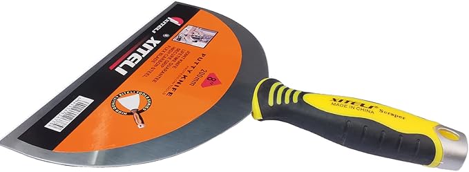 6-Pack Putty Scraper 8" Putty Knives with Plastic Ergonomic Handle for Taping Paint Wall Floor Tile, Metal Spackle Tools Knife,Remover for Wood, Wallpaper Scraper (8")
