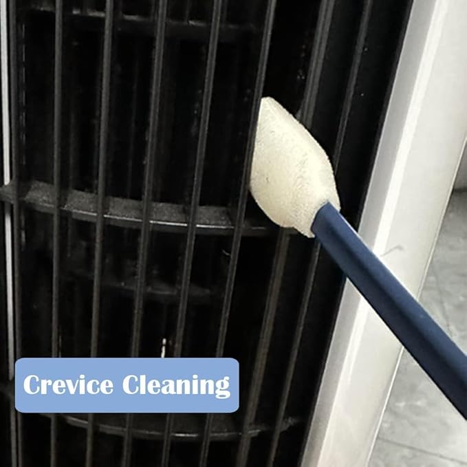 Disposable Crevice Cleaning Brush，car air-Conditioning Vents Brush， Window Rails 、Door Rails、Refrigerator Gaps 、Toilet Gaps Brush 200pcs (Dark Blue)