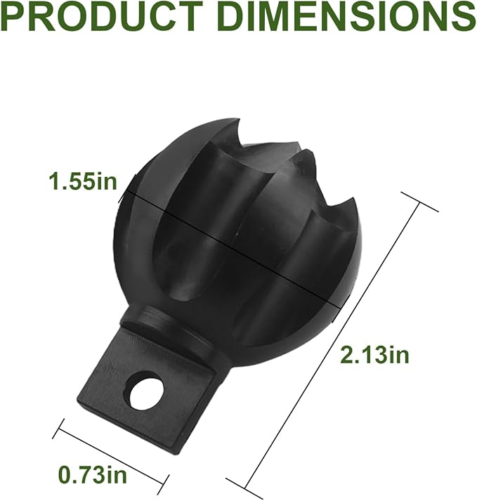 Drain Cleaner Cutter Heads 2CG 2" Clog Chopper Multi Function Cuttin Tool, Black
