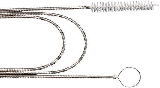JSONO Refrigerator car sunroof Drainage Internal Long Hose Nylon Spring Fridge Drain Hole Dredging Tool Bendable Frozen Water Clog Remover Cleaning Brush for Kitchen Drain Pipe(155+6cm)