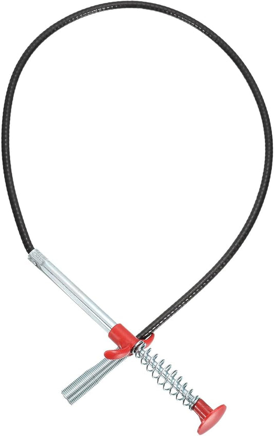 uxcell 31.5" Drain Clog Remover, Gutter Cleaning Tools Drain Cleaner, Flexible Grabber Claw Pick Up Reacher for Kitchen Bathroom Tub