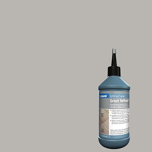 MAPEI UltraCare Grout Refresh, Universal Grout Colorant & Sealer, 8 oz Bottle – Easy Grout Restoration & Protection, 5103 Cobblestone