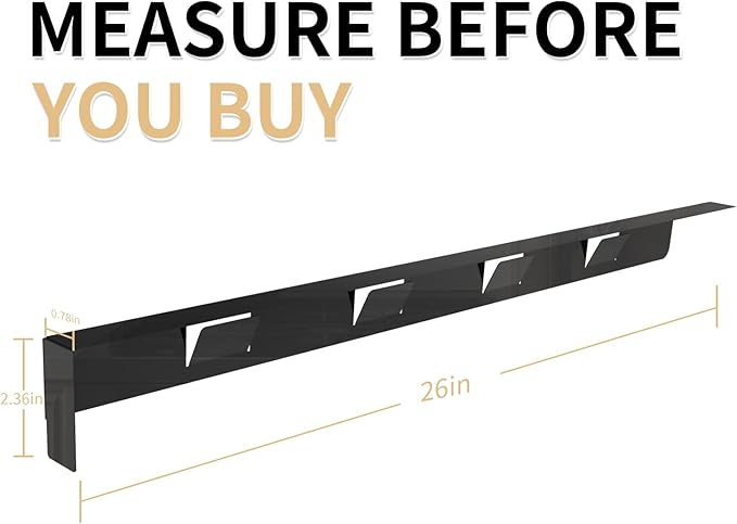 Stove Gap Covers 316 Stainless Steel,Stove Gap Filler,Heat-Resistant Oven Side Gap Filler,Between Stove and Counter Slide In Range Trim Kit for Kitchen,2 Pack (23.6"-26" Shiny Black)