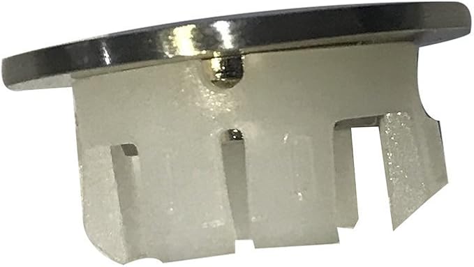BWE Brushed Nickel Sink Basin Trim Overflow Cover Brass Insert in Hole Round Caps