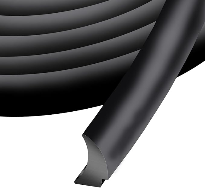 RV Window Seal 1/2" x 1/4", Rubber Windshield Gasket, Glass Edge Weather Stripping for Camper Boat Truck Car Home Application (35FT)