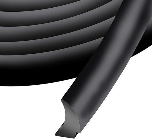 RV Window Seal 1/2" x 1/4", Rubber Windshield Gasket, Glass Edge Weather Stripping for Camper Boat Truck Car Home Application (25FT)