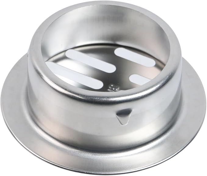 Antrader Round Floor Drain Cover,Sewer Drain Cover for Outdoor Yard Pipe Roof Balcony,Silver Tone,2.59 Inch,Stainless Steel