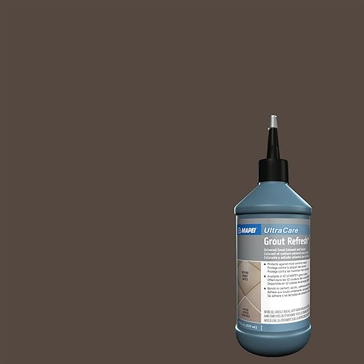 MAPEI UltraCare Grout Refresh, Universal Grout Colorant & Sealer, 8 oz Bottle – Easy Grout Restoration & Protection, 5007 Chocolate