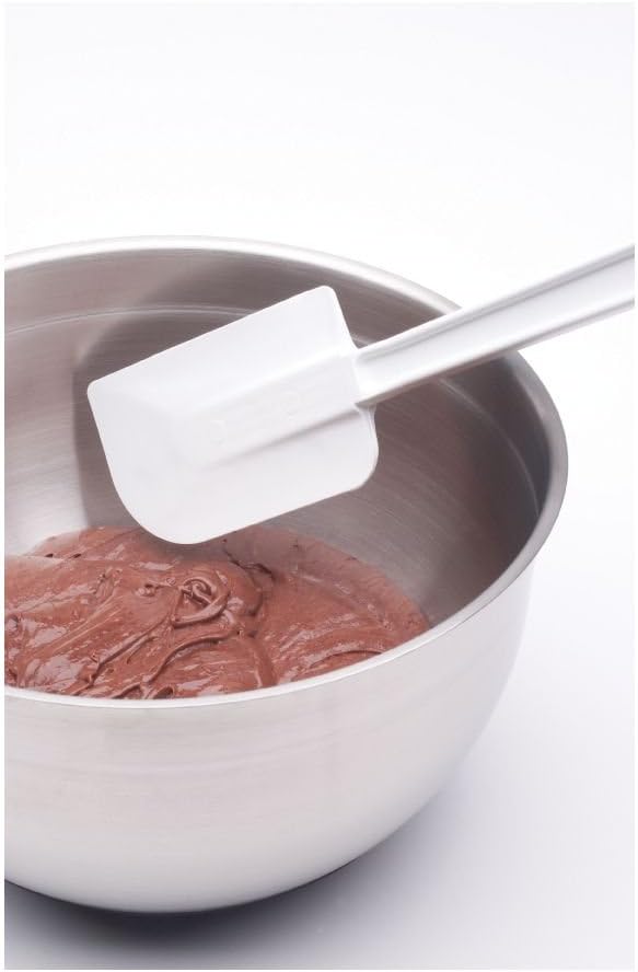 Rubbermaid Commercial Products Cold Temperature Scraper Spatula, White, 9.5 Inch, Clean-Rest Design (FG1901000000) (Pack of 2)