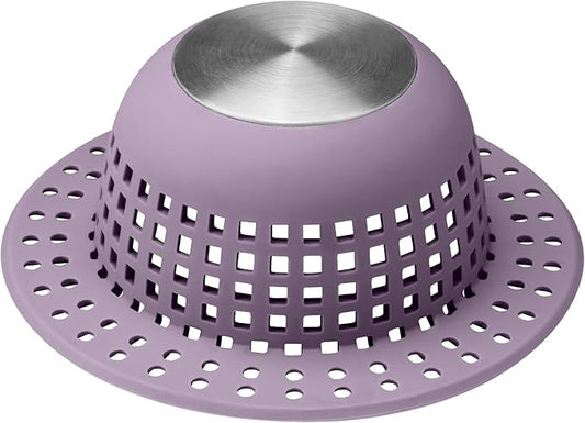 Aluvor Shower Drain Hair Catcher Bathtub Drain Cover Shower Protector for Pop-Up & Regular Drains