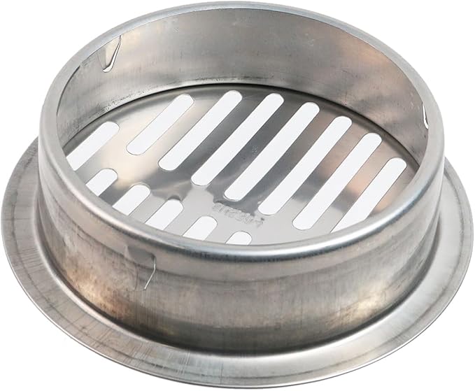 Antrader Round Floor Drain Cover,Stainless Steel Sewer Drain Cover for Outdoor Yard Pipe Roof Balcony,5.79 Inch,Silver Tone (1Pcs)