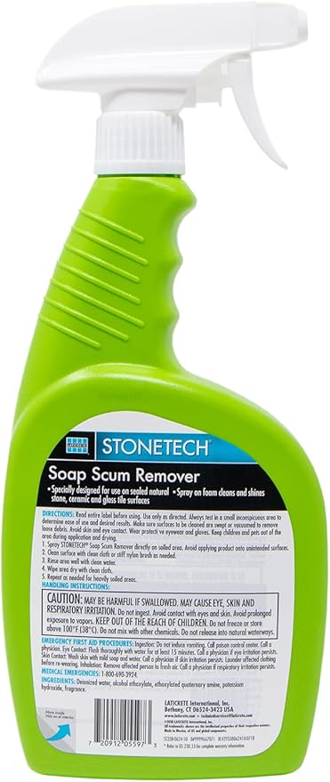 STONETECH Soap Scum Remover, 24OZ (709ML) Spray Bottle