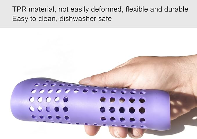 2 Pieces Shower Drain Hair Catcher Bathtub Stopper Home Drain Protectors Drain Cover with Sucker Water Trap Sink Cover for Bathroom Bathtub and Kitchen (Purple, Purple)