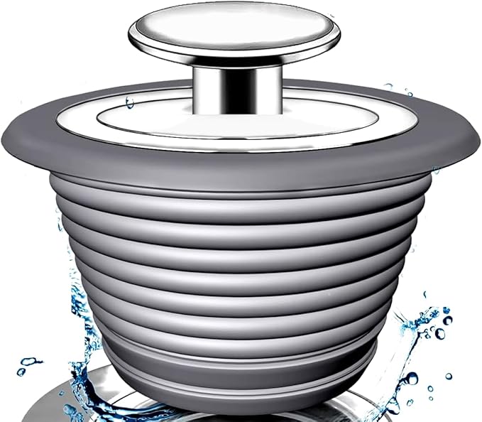 Bathtub Drain Stopper, Sink Stopper, Tub Stopper, Bathtub Drain Plug, Universal Bathroom Bath Tub Drain Stoppers, Shower Drain Cover Replacement Jets Hair Catcher Topper Rubber Strainers(Patented)