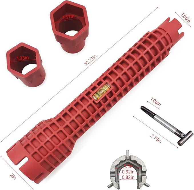 Basin Wrench, Faucet and Sink Installer Tool Multifunctional Plumbing Tool Pipe Extractor for Sink Bathroom Kitchen Toilet Plumbing