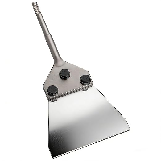 5 Inch SDS Plus Floor Scraper with Spare Bolts and Locknuts, Easily Removes Tile, Plaster, Hardwood Floors and Works with All SDS-Plus System Rotary and Electric Hammers