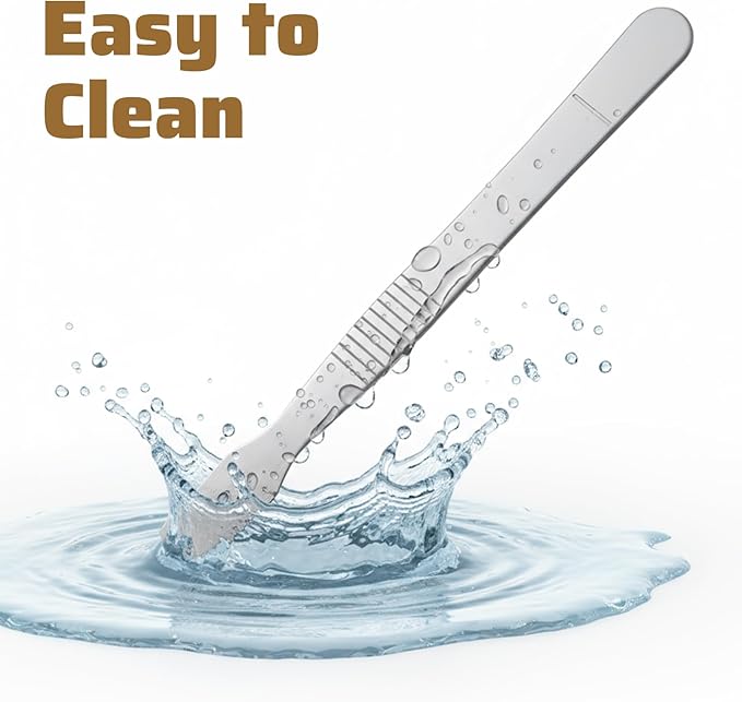 3Pcs Small Metal Scrapers Tool, Handy Non-Scratch Crevice Cleaning Tool Flathead Scraper Tools for Tight Spaces Multi-Purpose Label Scraper Perfect for Removing Oil Stains, Kitchen, Stains, Paint