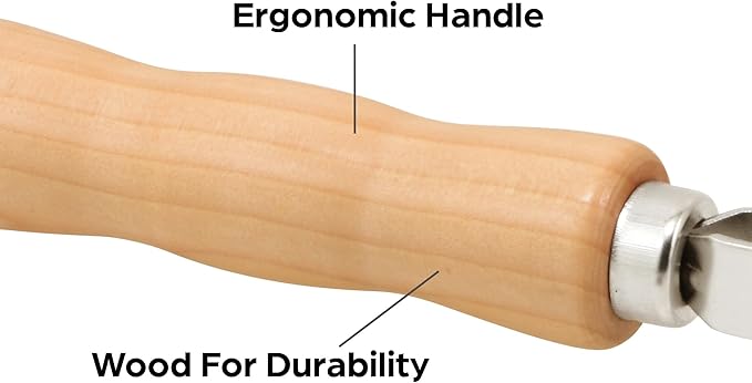 Prime-Line P 7505 Screen Rolling Tool – A Must Have Tool for Installing Window and Door Screens – Spline Roller with Wood Handle and Steel Wheels – Durable and Easy to Use (Single Pack)