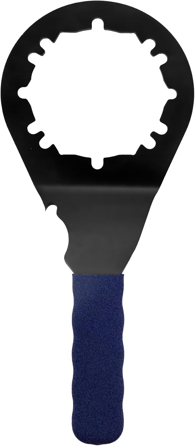 Sink Drain Wrench Universal Under Sink Wrench Faucet Tool Fit for Hex Nuts and All 4, 6 and 8 Tab Locking Nuts on strainer drains Loosen and Tighten the Filter Lock Nut