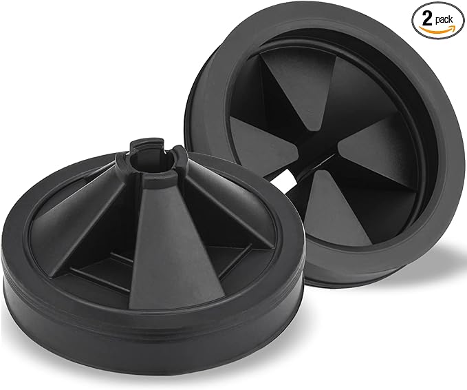 Garbage Disposal Splash Guards, 2-Pack 3 1/8" Sink Baffle Food Waste Disposer Drain Splash Guard Collar Quiet Collar Cover EPDM Rubber Drain Plugs Insert Parts for Waste King, Whirlaway, GE Disposer