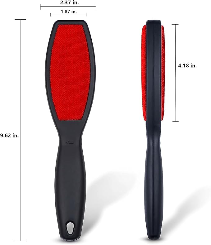 Black Duck Brand Set of 2 Double Sided Velour Lint Brushes! Removes Lint, Dust, Dandruff, and Pet Hair from Clothing and Upholstery!