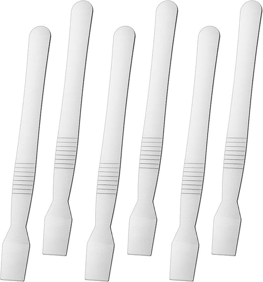 6PCS Mini Metal Scraper Tool, Multi-Purpose Non-Scratch Metal Scraping Tools for Removing Labels Grease Paint Dirt from Narrow Gaps Surfaces