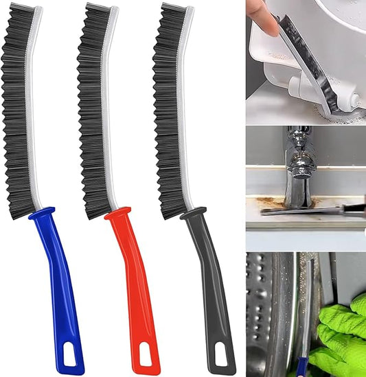 XANGNIER Hard Bristle Crevice Cleaning Brush,Multifunctional Gap Scrub Brush,Home Essentials,Bathroom Cleaner Tools for Household Use,Window,Toilet,Grout,Car,Kitchen Cleaning Brushes Gadgets,3 Pcs