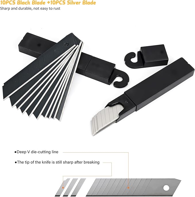 EHDIS Razor Blade Scraper,4 Inch Razor Blade Scraper Tool Tile Paint Scraper Floor Wall Paper Removal Smoothing Scraper for Wood,Window Glass Wallpaper Remover,Painting Stripping, Adhesive Removal